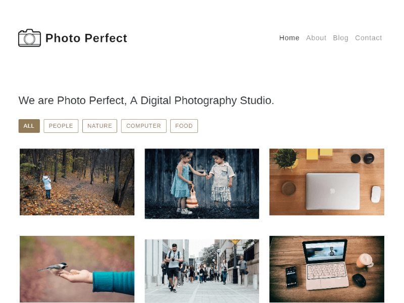 Detail Bootstrap Photo Gallery Template Free Nomer 31