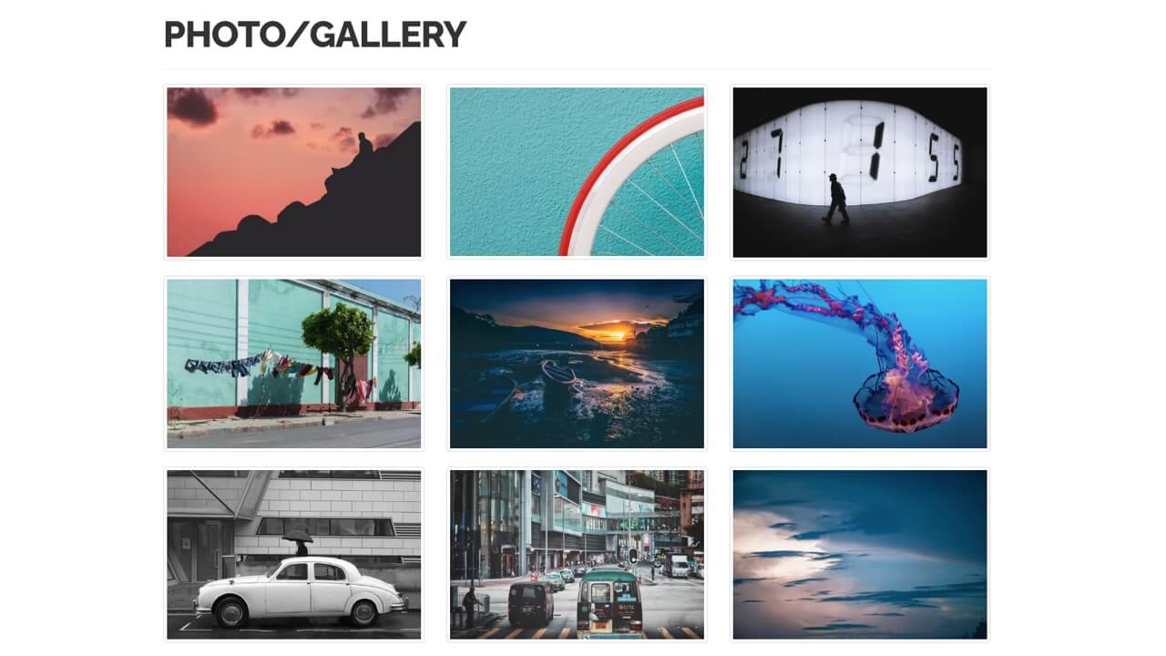 Detail Bootstrap Photo Gallery Template Free Nomer 46