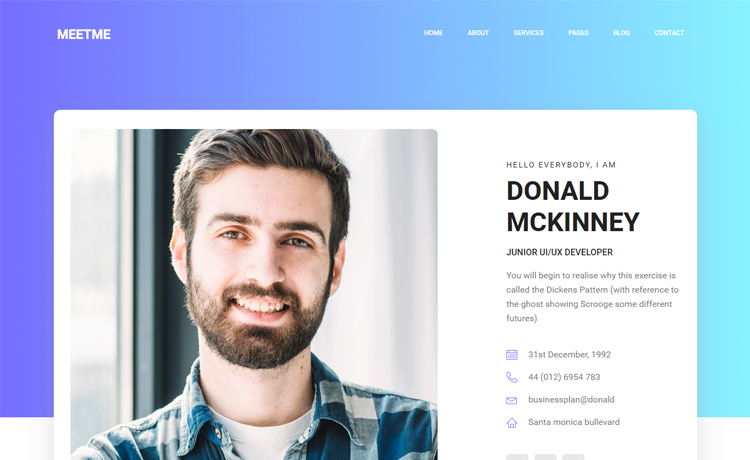 Detail Bootstrap Portfolio Template Developer Nomer 7
