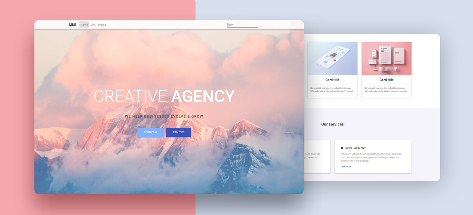 Detail Bootstrap Portfolio Template Developer Nomer 12