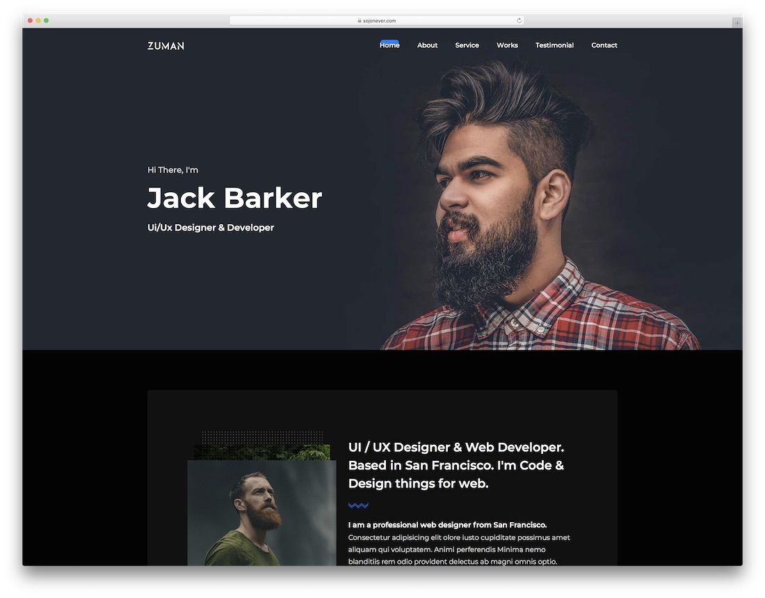 Detail Bootstrap Portfolio Template Developer Nomer 17