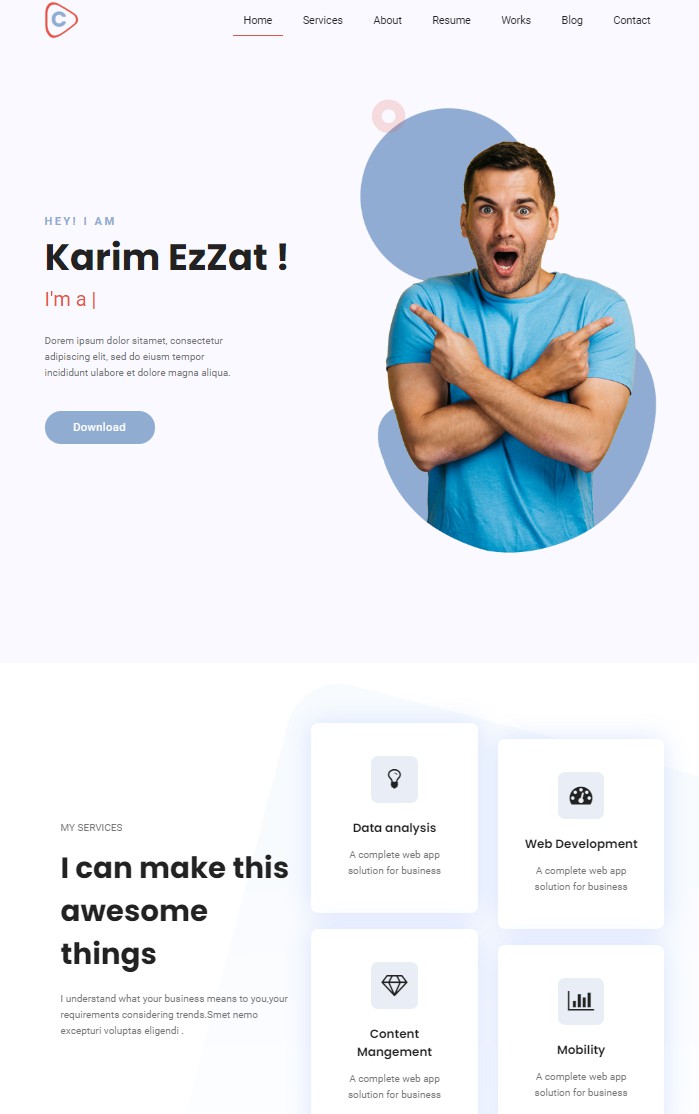 Detail Bootstrap Portfolio Template Developer Nomer 18