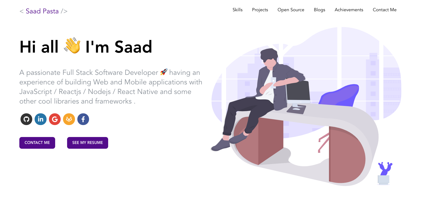 Detail Bootstrap Portfolio Template Developer Nomer 20