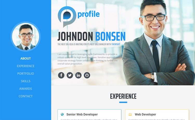 Detail Bootstrap Portfolio Template Developer Nomer 23