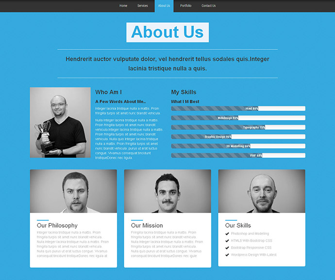 Detail Bootstrap Portfolio Template Developer Nomer 25