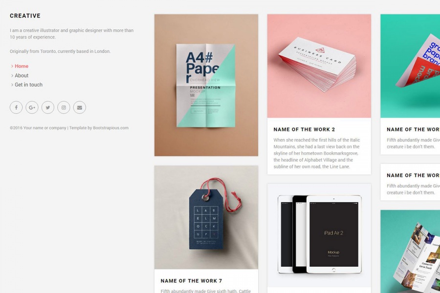 Detail Bootstrap Portfolio Template Developer Nomer 27