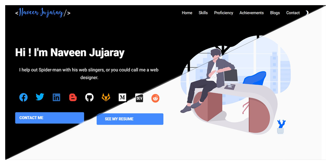 Detail Bootstrap Portfolio Template Developer Nomer 32
