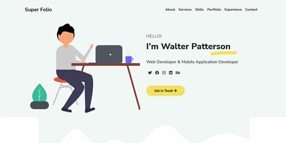 Detail Bootstrap Portfolio Template Developer Nomer 43