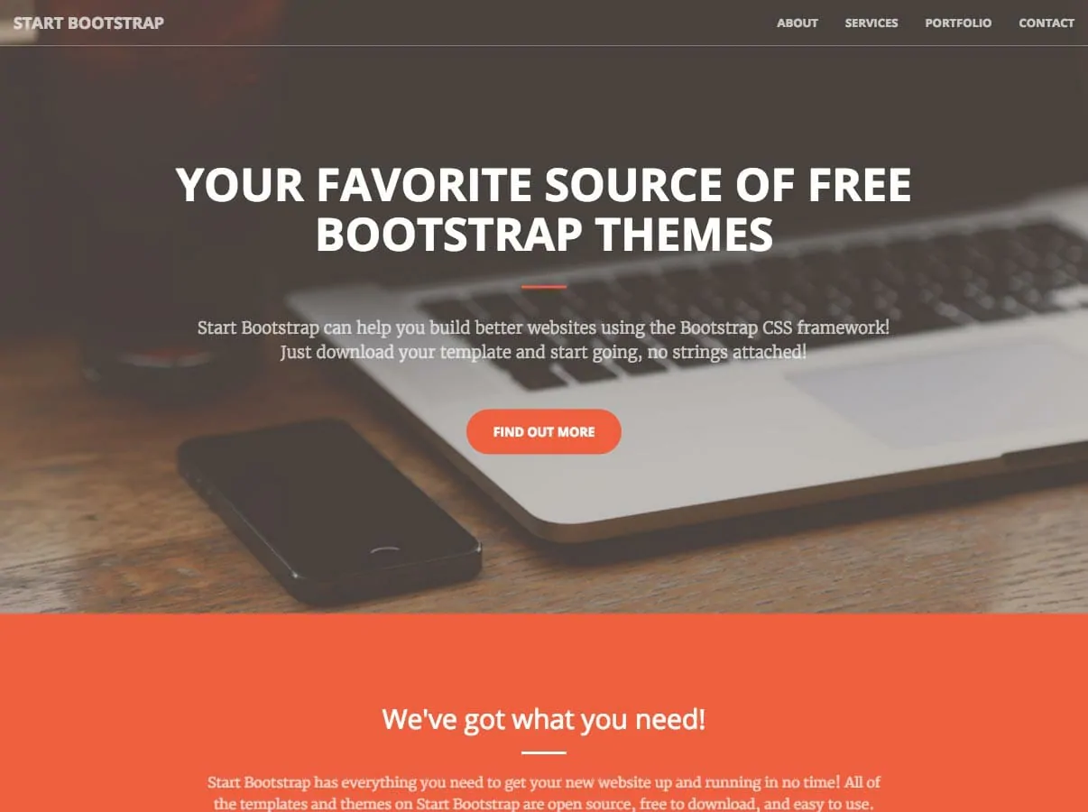Detail Bootstrap Portfolio Template Developer Nomer 46