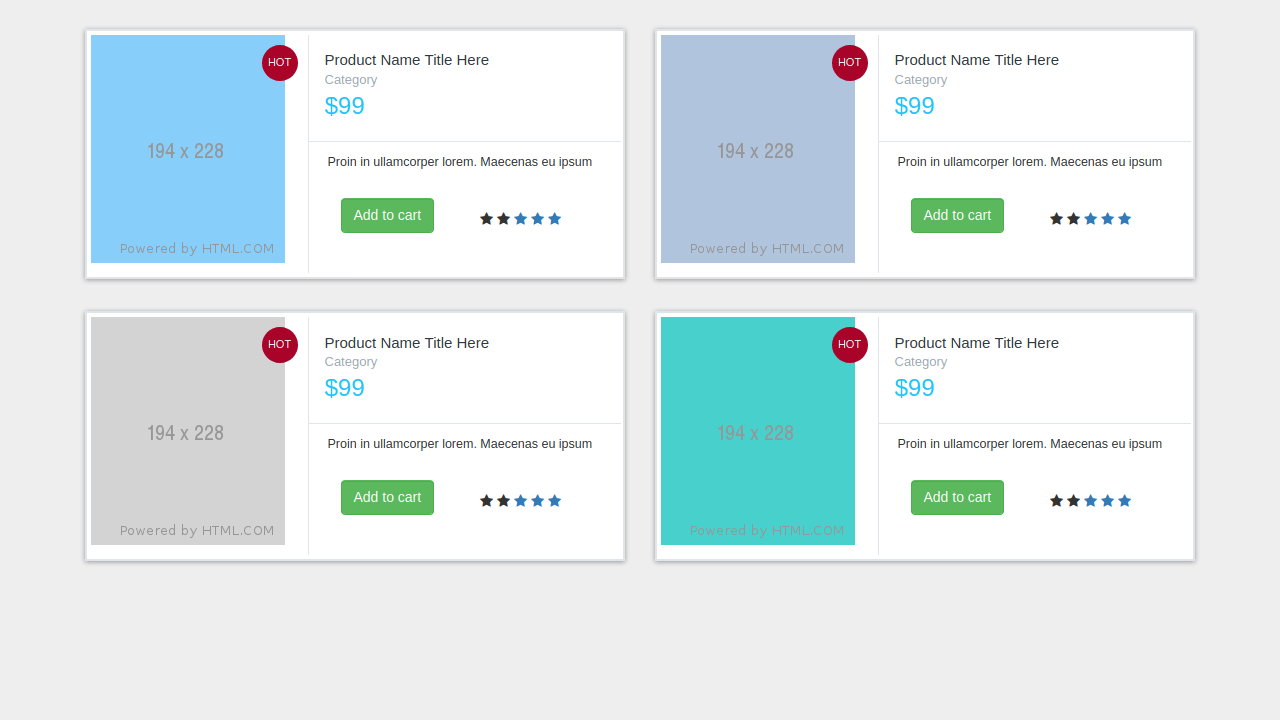 Detail Bootstrap Product Catalog Template Nomer 2