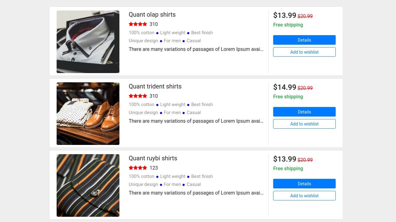 Detail Bootstrap Product Catalog Template Nomer 5