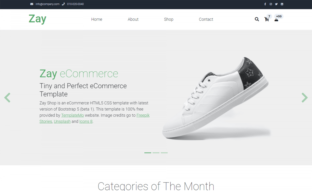 Detail Bootstrap Shop Template Nomer 31