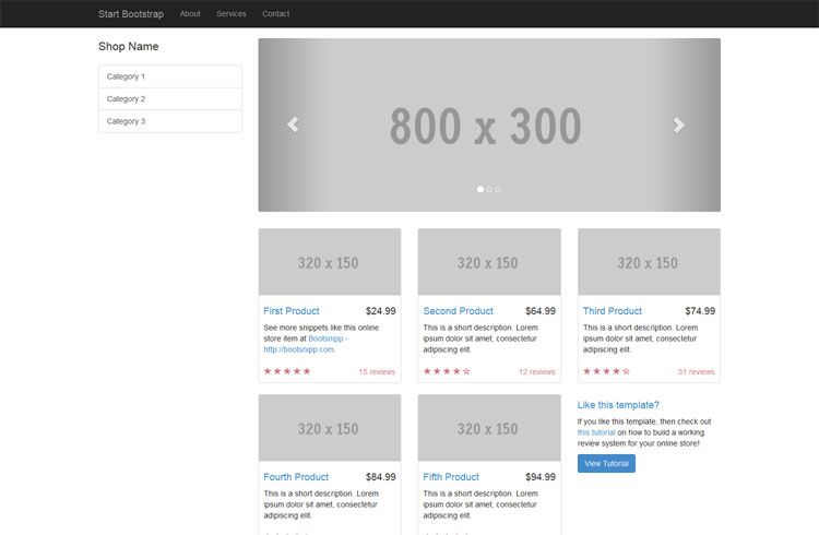 Detail Bootstrap Shop Template Nomer 7