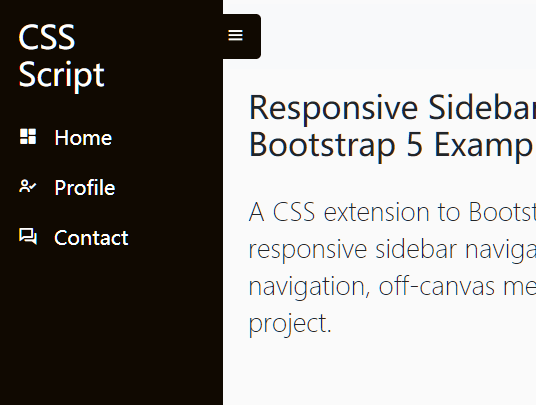 Detail Bootstrap Side Menu Template Free Download Nomer 14