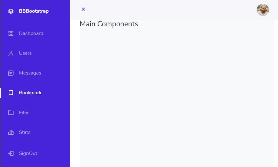 Detail Bootstrap Side Menu Template Free Download Nomer 15