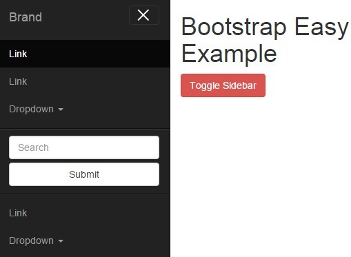 Detail Bootstrap Side Menu Template Free Download Nomer 24