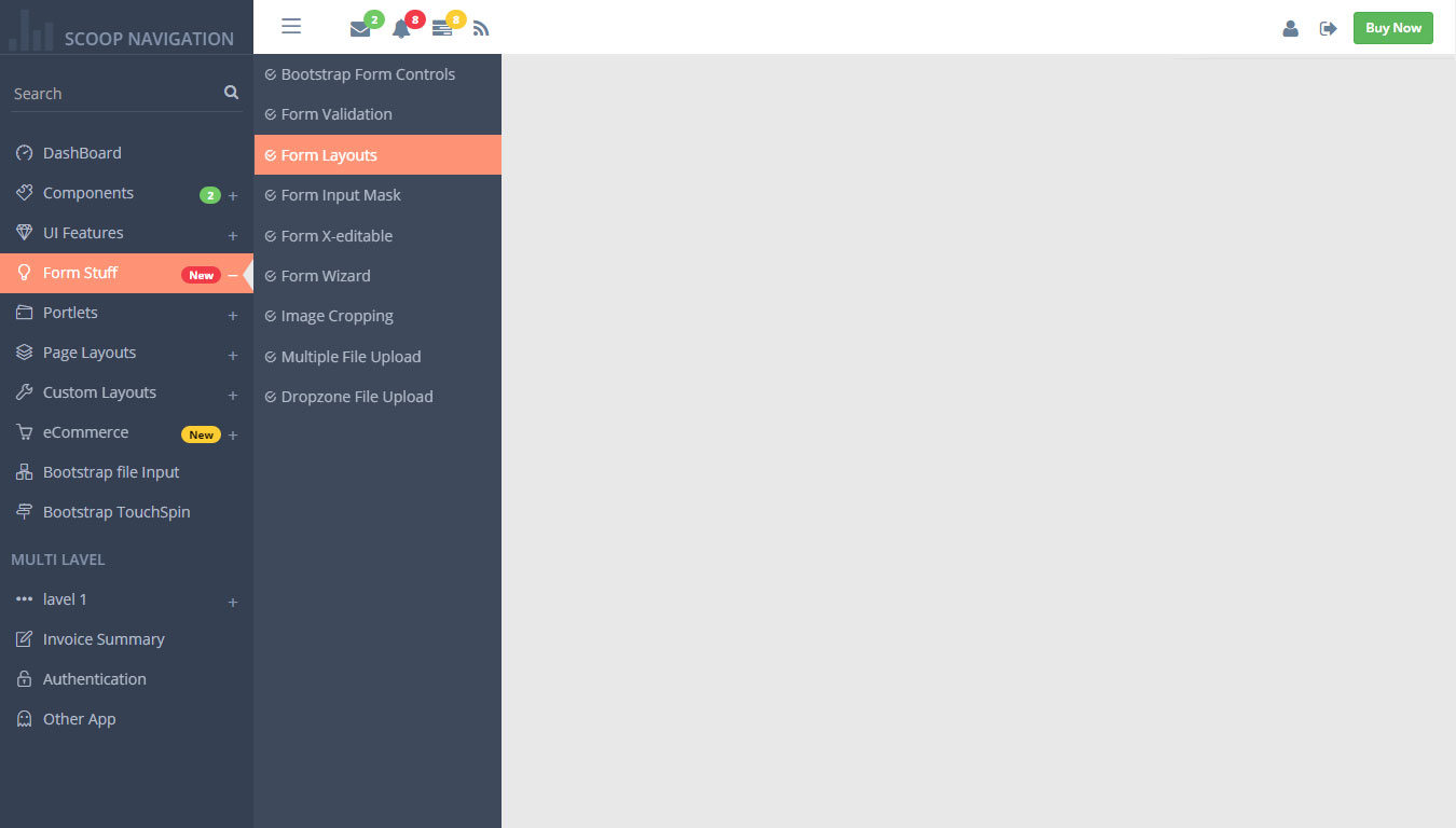Bootstrap Sidebar Menu Responsive Template - 54+ Koleksi Gambar
