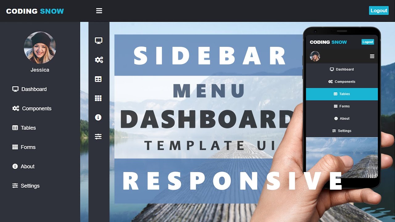 Bootstrap Sidebar Menu Responsive Template - 54+ Koleksi Gambar