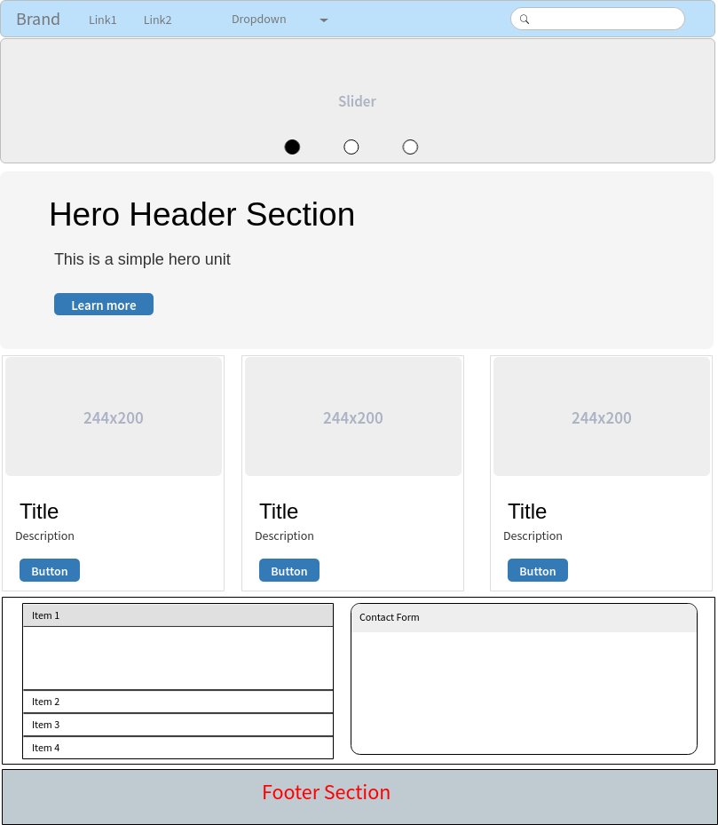 Detail Bootstrap Structure Template Nomer 35