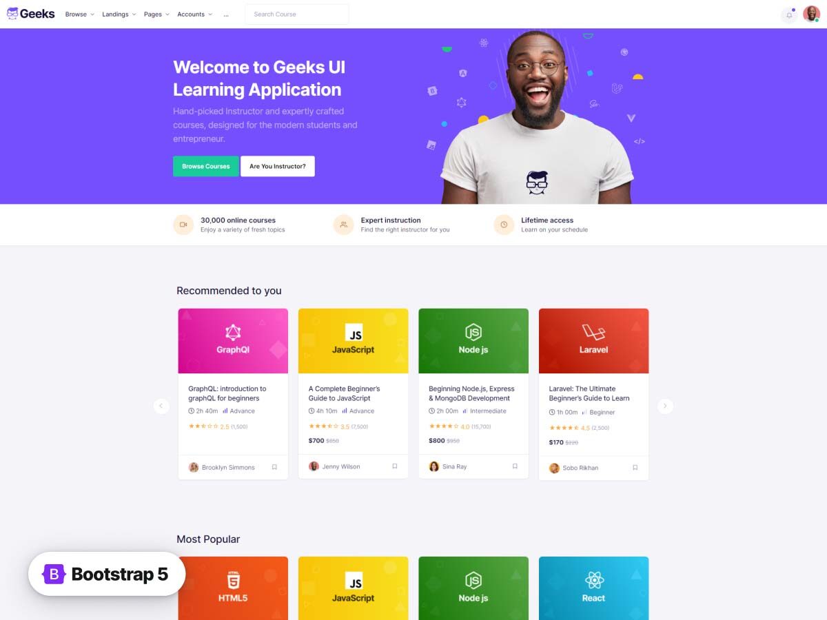 Detail Bootstrap Structure Template Nomer 6