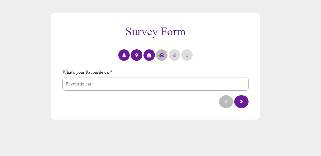 Detail Bootstrap Survey Template Free Nomer 2