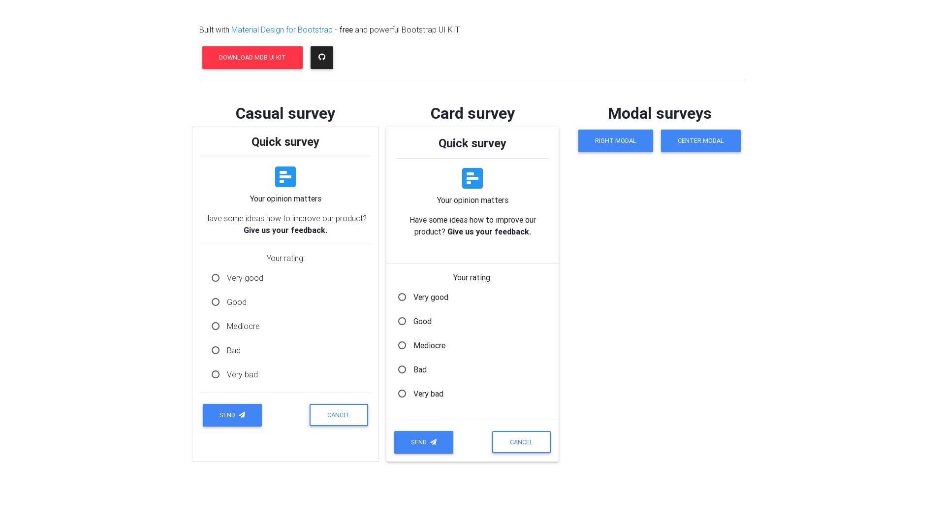 Detail Bootstrap Survey Template Free Nomer 8