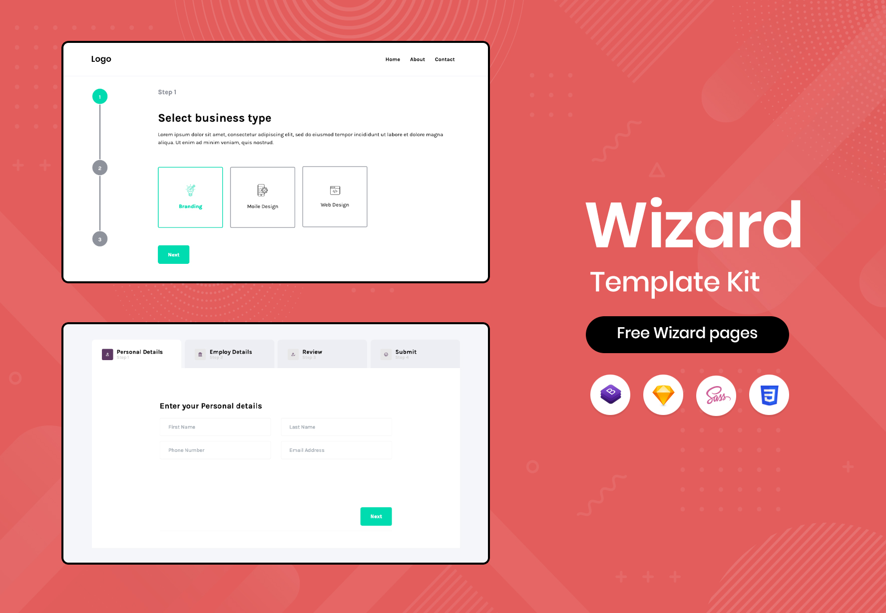 Detail Bootstrap Survey Template Free Nomer 21