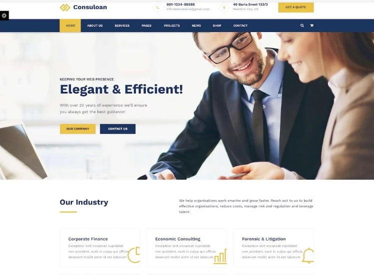 Detail Bootstrap Template Finance Nomer 11