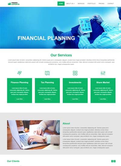 Detail Bootstrap Template Finance Nomer 16