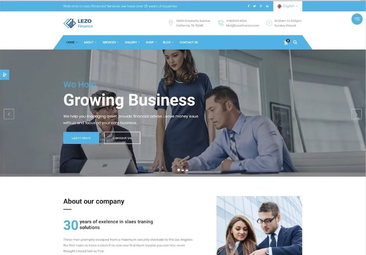 Detail Bootstrap Template Finance Nomer 23