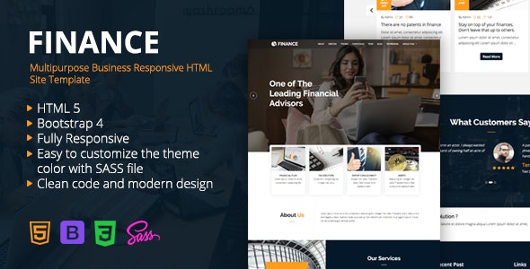 Detail Bootstrap Template Finance Nomer 26