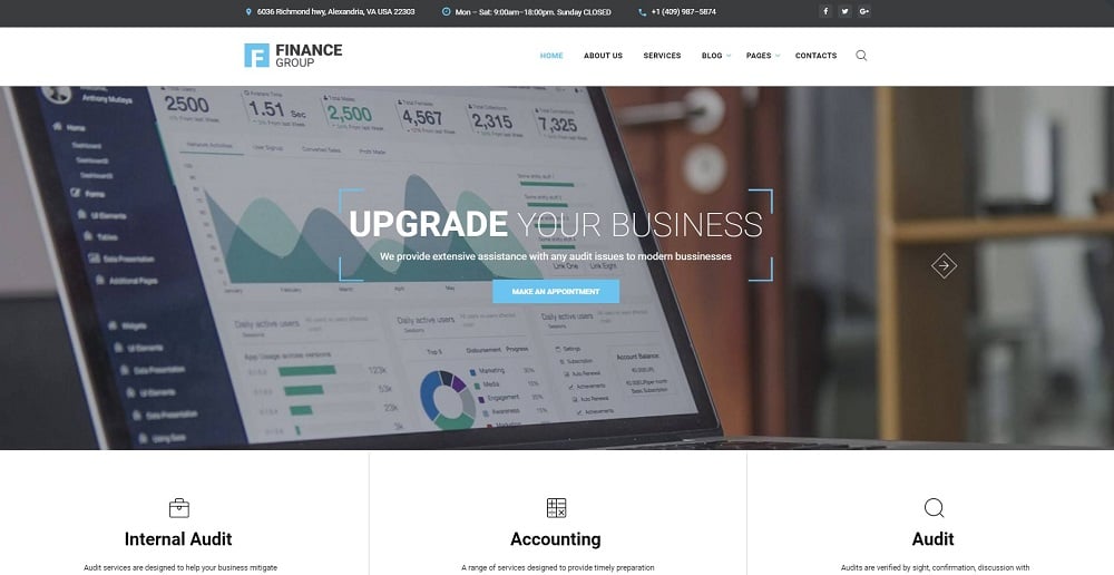 Detail Bootstrap Template Finance Nomer 27