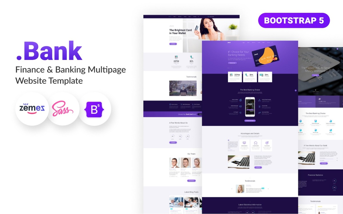 Detail Bootstrap Template Finance Nomer 29