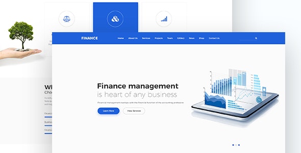 Detail Bootstrap Template Finance Nomer 31