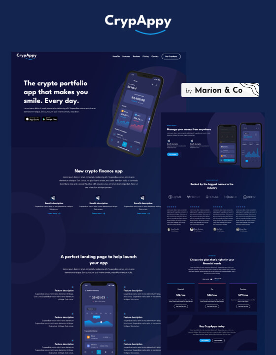 Detail Bootstrap Template Finance Nomer 50