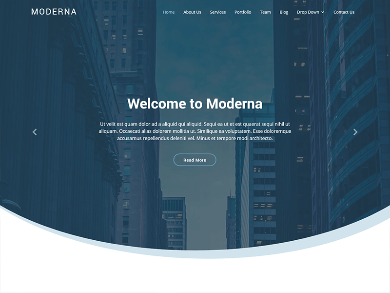 Detail Bootstrap Template Free Simple Nomer 12