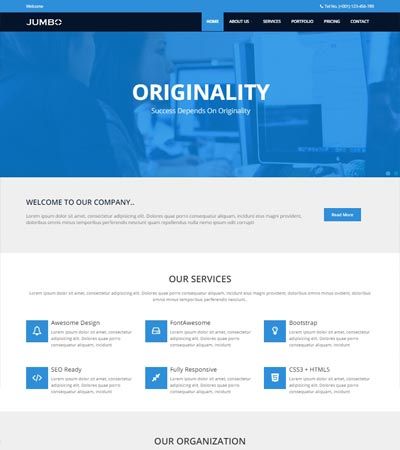 Detail Bootstrap Template Free Simple Nomer 20