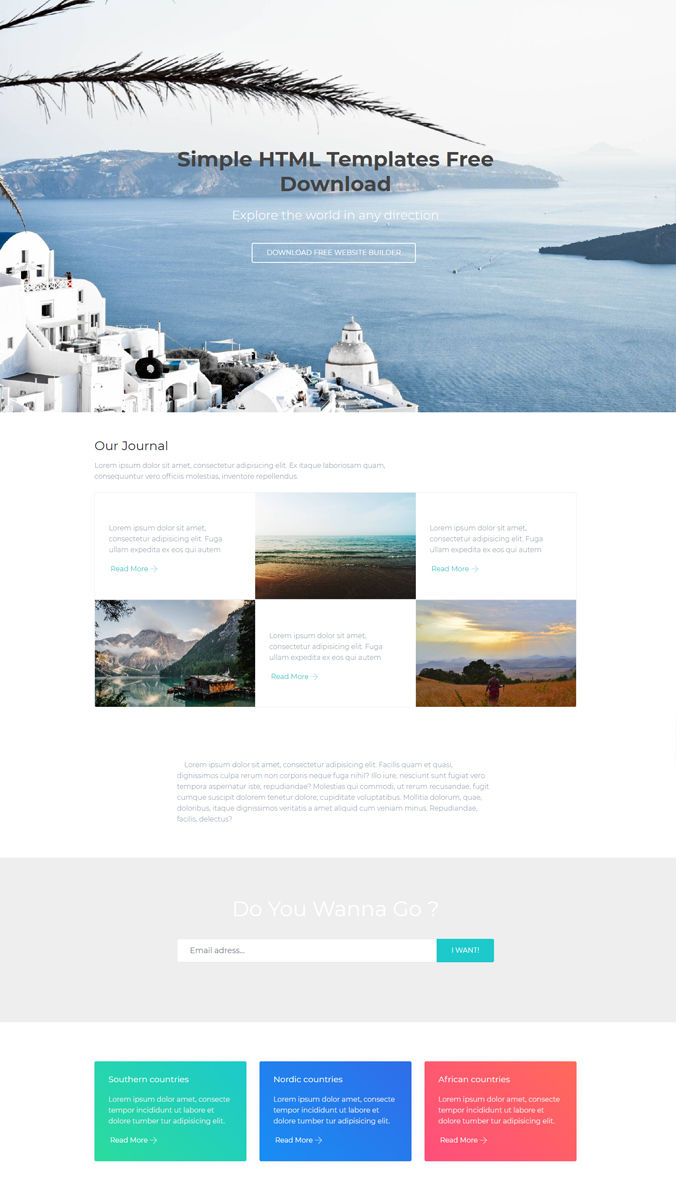 Detail Bootstrap Template Free Simple Nomer 29