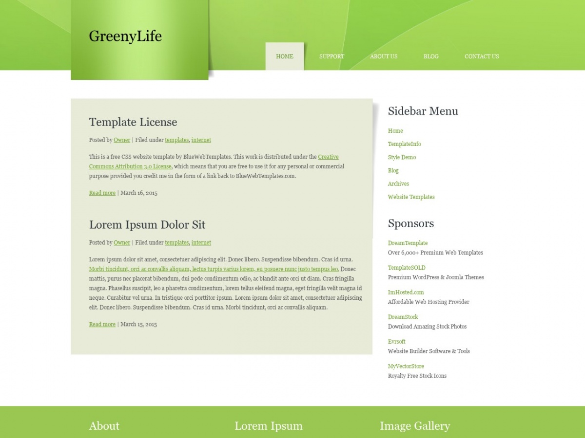 Detail Bootstrap Template Free Simple Nomer 34