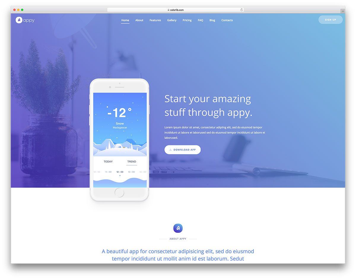 Detail Bootstrap Template Free Simple Nomer 5