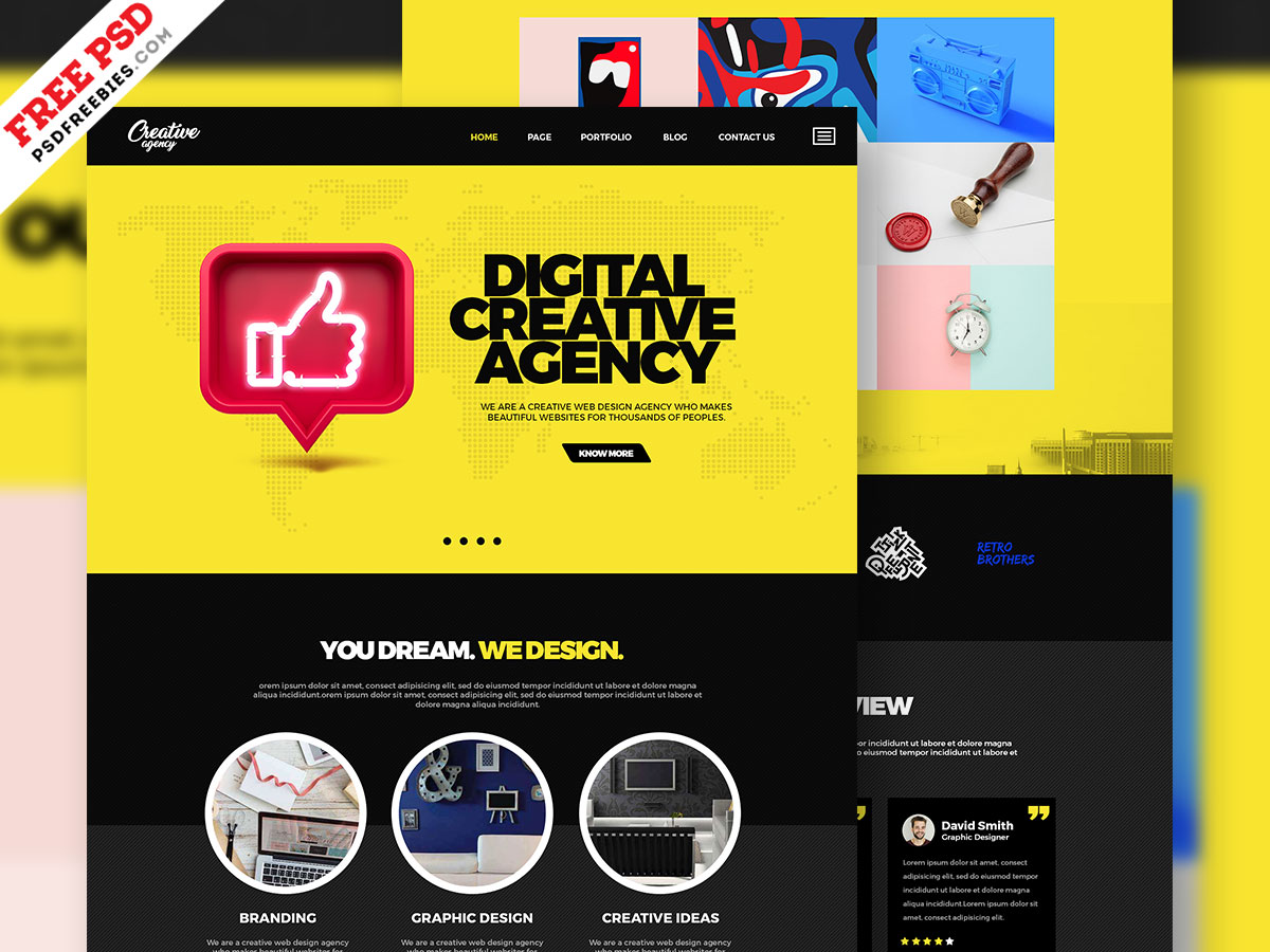 Detail Bootstrap Template Photoshop Nomer 13