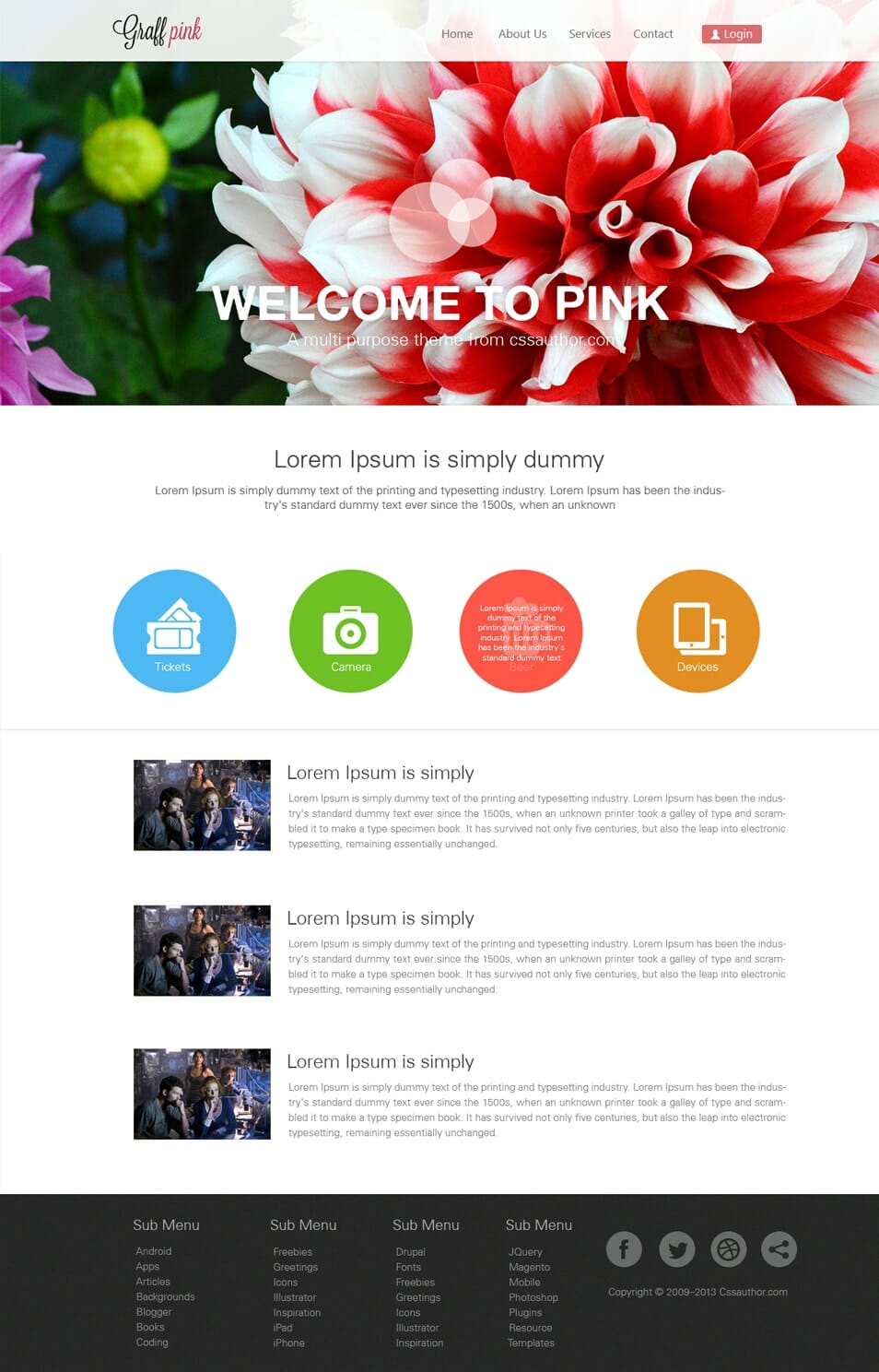 Detail Bootstrap Template Photoshop Nomer 42