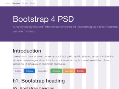 Detail Bootstrap Template Photoshop Nomer 49