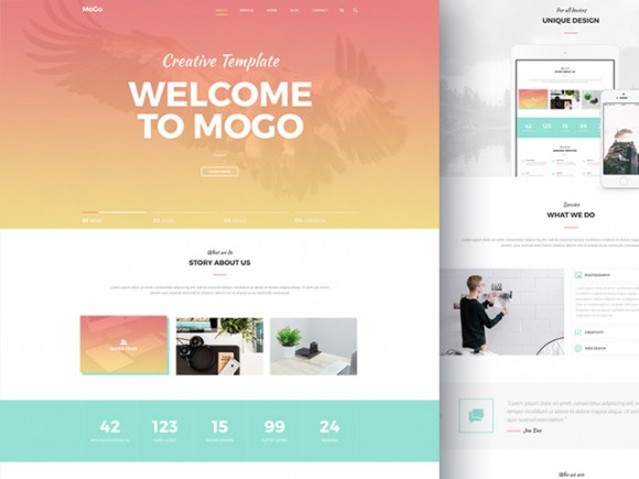 Detail Bootstrap Template Photoshop Nomer 8