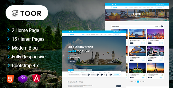 Detail Bootstrap Travel Template Free Nomer 34