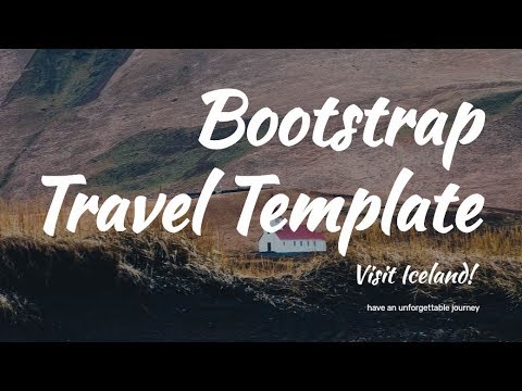 Detail Bootstrap Travel Template Free Nomer 45