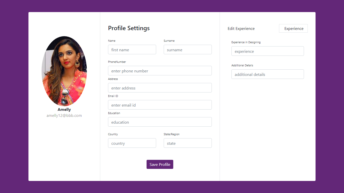 Detail Bootstrap User Profile Template Free Download Nomer 13