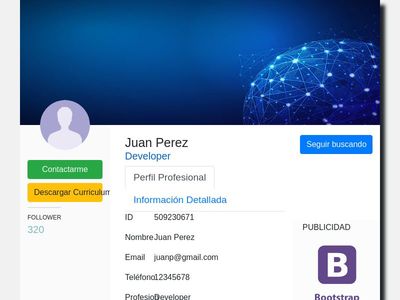 Detail Bootstrap User Profile Template Free Download Nomer 32