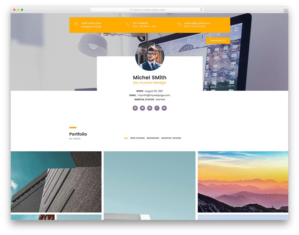 Detail Bootstrap User Profile Template Free Download Nomer 40