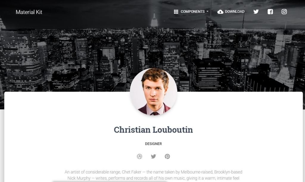 Detail Bootstrap User Profile Template Free Download Nomer 47